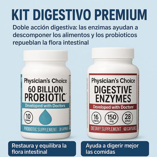 Kit Digestivo Premium 60 BILLON-DIGESTIVE. 120 Capsulas