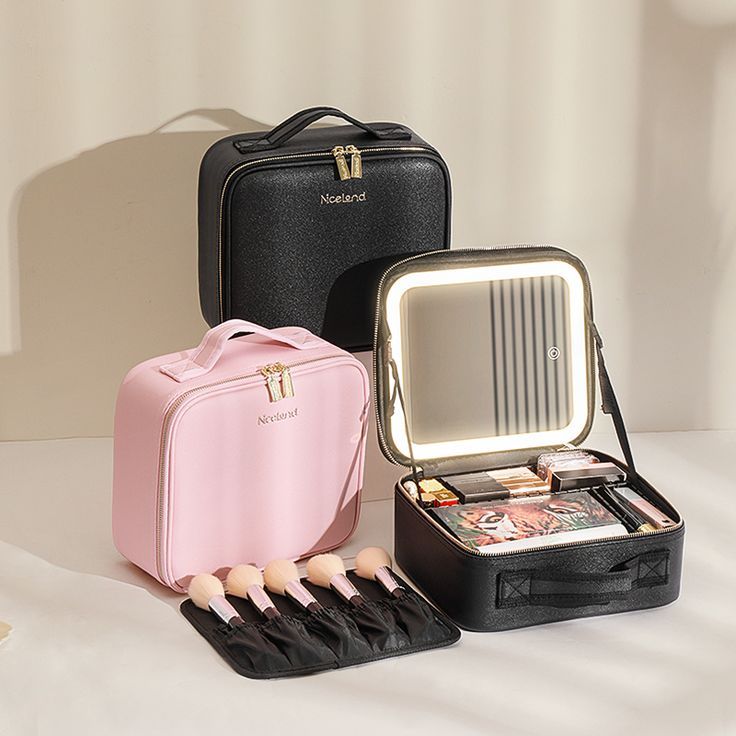 Estuche Cosmetiquera Maquillaje Espejo