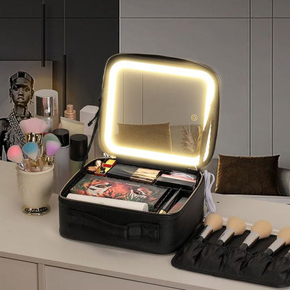 Estuche Cosmetiquera Maquillaje Espejo