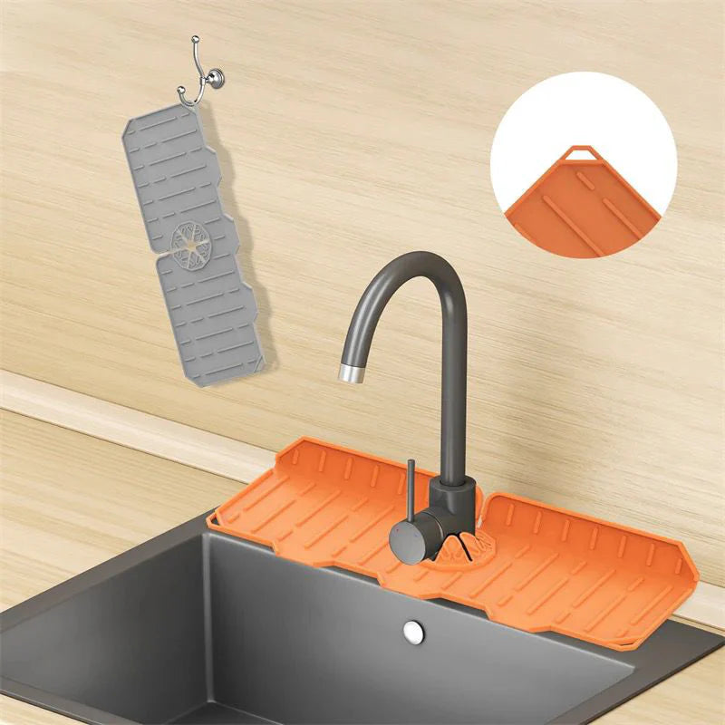 Alfombra Protector De Salpicaduras Grifo En Silicona